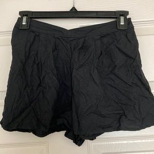Black 100% Rayon shorts